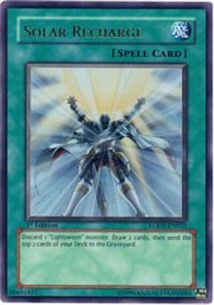 Solar Recharge — Light of Destruction Yu-Gi-Oh! card by TAKAHASHI