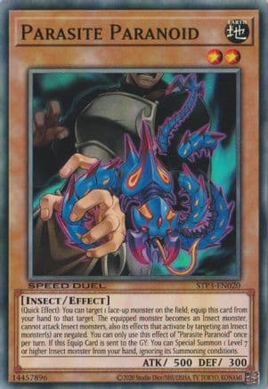 Parasite Paranoid — Speed Duel: Tournament Pack 3 Yu-Gi-Oh! card by Studio Dice/SHUEISHA, TV TOKYO, KONAMI