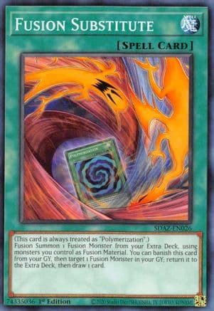 Fusion Substitute — Structure Deck: Albaz Strike Yu-Gi-Oh! card by Studio Dice/SHUEISHA, TV TOKYO, KONAMI