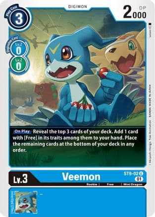 Veemon — Starter Deck 09: Ultimate Ancient Dragon Digimon Card Game card by satasf