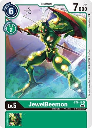 JewelBeemon — Starter Deck 09: Ultimate Ancient Dragon Digimon Card Game card by Nakano Haito