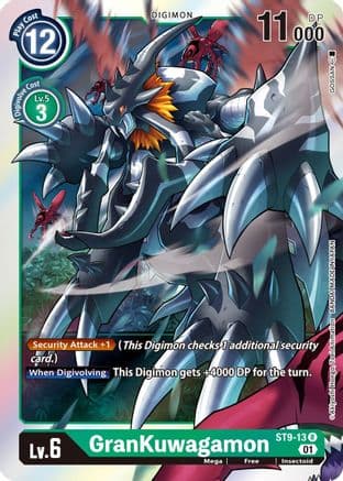 GranKuwagamon — Starter Deck 09: Ultimate Ancient Dragon Digimon Card Game card by GOSSAN