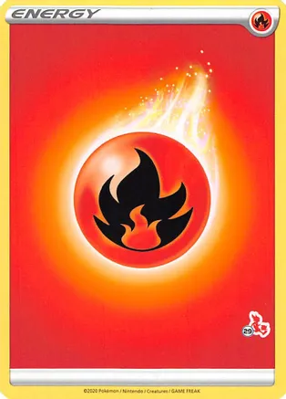 Fire Energy (#29 Cinderace Stamped) — Battle Academy 2022