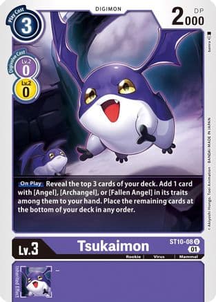 Tsukaimon — Starter Deck 10: Parallel World Tactician Digimon Card Game card by banira