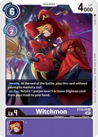 Witchmon — Starter Deck 10: Parallel World Tactician Digimon Card Game card by Ryodan