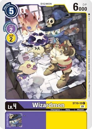 Wizardmon — Starter Deck 10: Parallel World Tactician Digimon Card Game card by koki