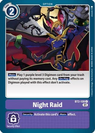 Night Raid (Parallel Rare) — Starter Deck 10: Parallel World Tactician