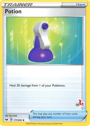 Potion - 177/202 (#42 Cinderace Stamped) — Battle Academy 2022