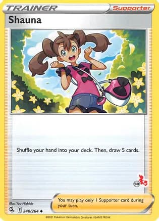 Shauna - 240/264 (#50 Cinderace Stamped) — Battle Academy 2022