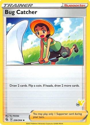 Bug Catcher - 226/264 (#26 Pikachu Stamped) — Battle Academy 2022 Pokémon TCG card by Yuu Nishida