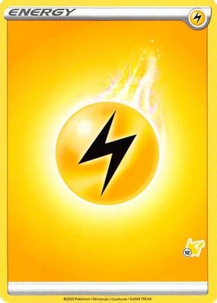 Lightning Energy (#12 Pikachu Stamped) — Pokémon TCG card