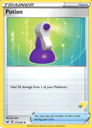 Potion - 177/202 (#18 Pikachu Stamped) — Battle Academy 2022