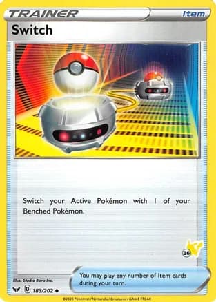 Switch - 183/202 (#36 Pikachu Stamped) — Battle Academy 2022