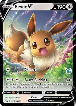 Eevee V - SWSH065 (Eevee Stamped) — Pokémon TCG card