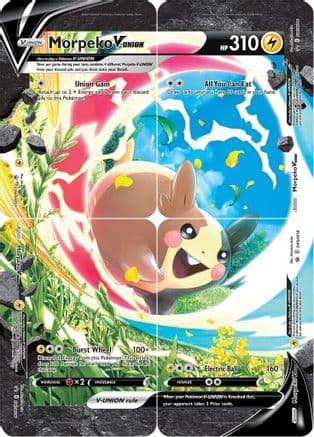 Morpeko V-Union [Set of 4] — SWSH: Sword & Shield Promo Cards Pokémon TCG card by Shizu
