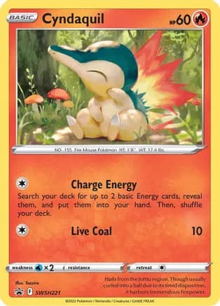 Cyndaquil - SWSH221 — SWSH: Sword & Shield Promo Cards