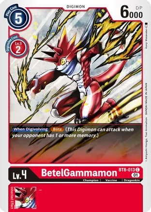 BetelGammamon — New Awakening Digimon Card Game card by Kenji Watanabe