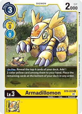 Armadillomon — New Awakening Digimon Card Game card by Kenji Watanabe