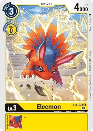 Elecmon — New Awakening Digimon Card Game card by Teppei Tadokoro