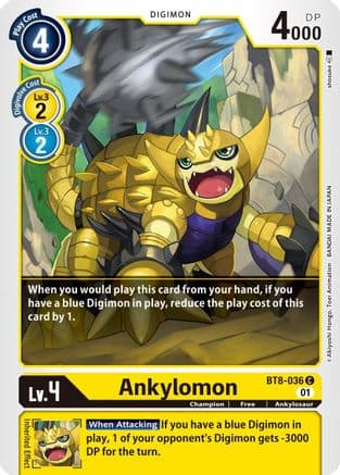 Ankylomon — New Awakening Digimon Card Game card by Shiozuke