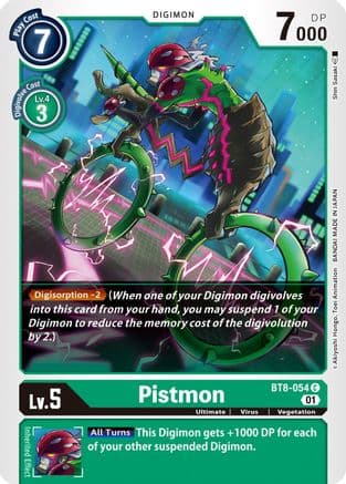 Pistmon — New Awakening Digimon Card Game card by Shin Sasaki