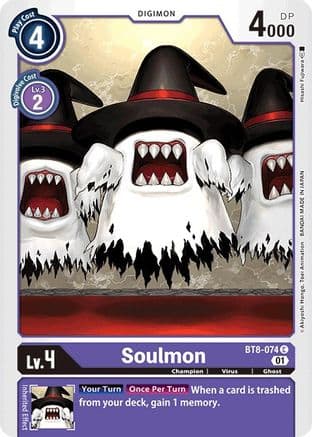 Soulmon — New Awakening Digimon Card Game card by Mitsushi Fujiwara