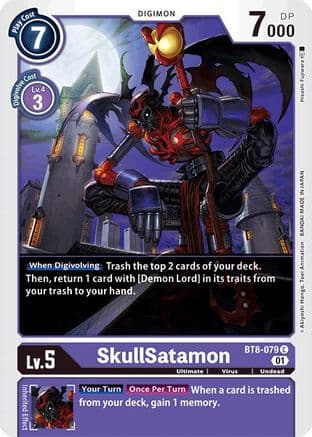 SkullSatamon — New Awakening Digimon Card Game card by Hitoshi Fujiwara