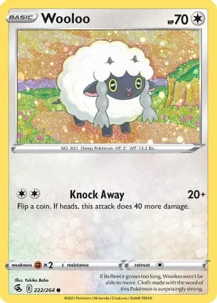 Wooloo - 222/264 (Cosmos Holo) — Miscellaneous Cards & Products