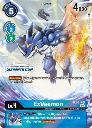 ExVeemon - EX1-014 (Ultimate Cup 2022) — Digimon Card Game card
