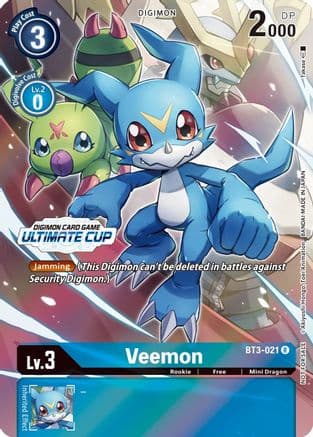 Veemon - BT3-021 (Ultimate Cup 2022) — Release Special Booster 1.0