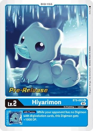 Hiyarimon — New Awakening Pre-Release Cards Digimon Card Game card by Kitatsuka