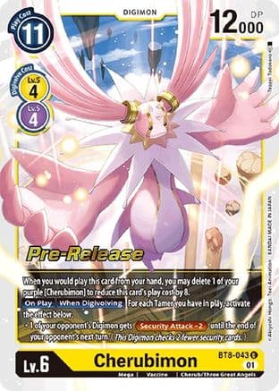 Cherubimon — New Awakening Pre-Release Cards Digimon Card Game card by Tetsuro Wakabayshi