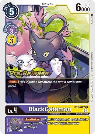 BlackGatomon — New Awakening Pre-Release Cards