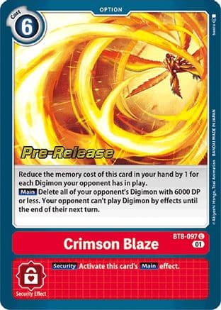 Crimson Blaze — Digimon Card Game card