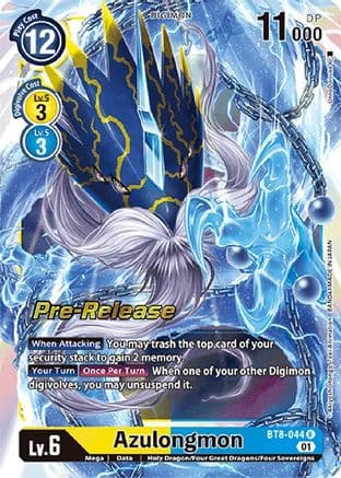 Azulongmon — New Awakening Pre-Release Cards