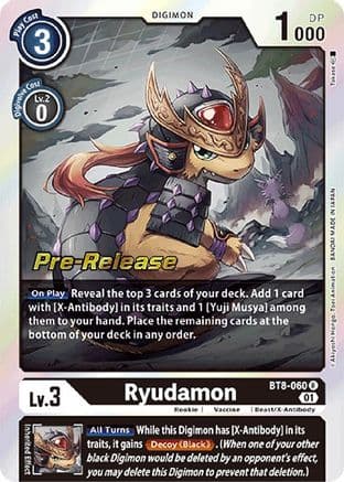 Ryudamon — New Awakening Pre-Release Cards