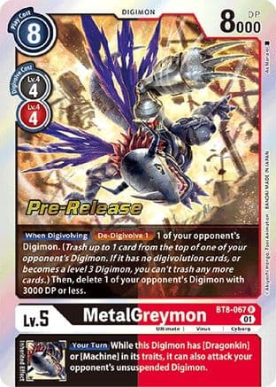 MetalGreymon — New Awakening Pre-Release Cards