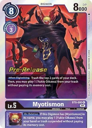Myotismon — New Awakening Pre-Release Cards