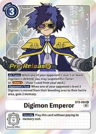 Digimon Emperor — New Awakening Pre-Release Cards