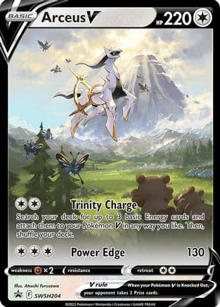 Arceus V - SWSH204 — SWSH: Sword & Shield Promo Cards Pokémon TCG card by Anesaki Forumusuta