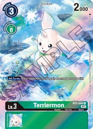 Terriermon (Tamer's Card Set 1) — Release Special Booster 1.0 Digimon Card Game card by Unknown