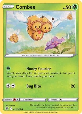 Combee — SWSH10: Astral Radiance Pokémon TCG card by sowsow