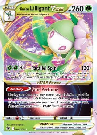 Hisuian Lilligant VSTAR — SWSH10: Astral Radiance Pokémon TCG card by 5ban Graphics