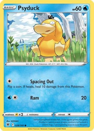 Psyduck — SWSH10: Astral Radiance Pokémon TCG card by GOSSAN