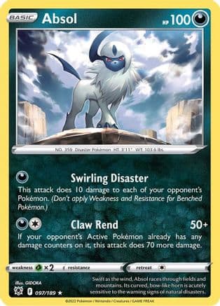 Absol — SWSH10: Astral Radiance Pokémon TCG card by GIDORA