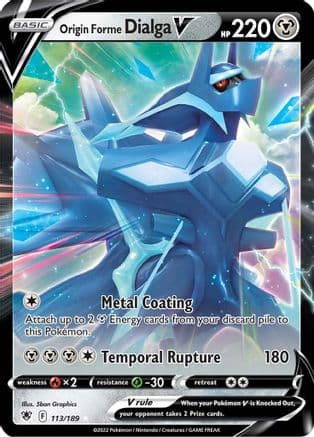 Origin Forme Dialga V — SWSH10: Astral Radiance Pokémon TCG card by 5ban Graphics