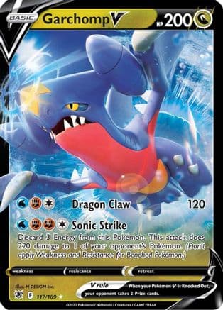 Garchomp V — SWSH10: Astral Radiance Pokémon TCG card by N-DESIGN Inc.