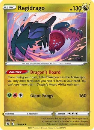 Regidrago — SWSH10: Astral Radiance Pokémon TCG card by DOM