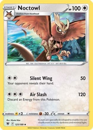 Noctowl — SWSH10: Astral Radiance Pokémon TCG card by Nisota Niso