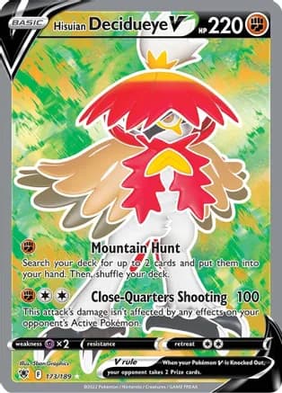 Hisuian Decidueye V (Full Art) — SWSH10: Astral Radiance